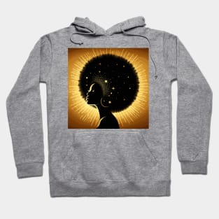 Afrocentric Queen Gold Hoodie